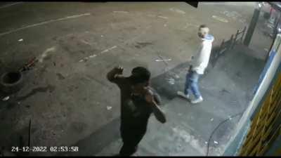 [LOUD] car flips and crashes into people