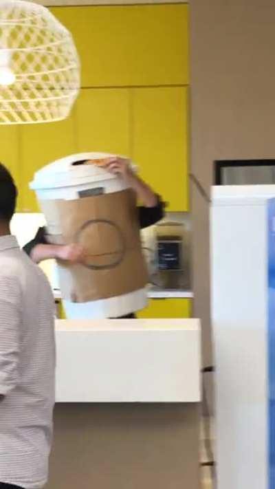 Just give him the pizza!