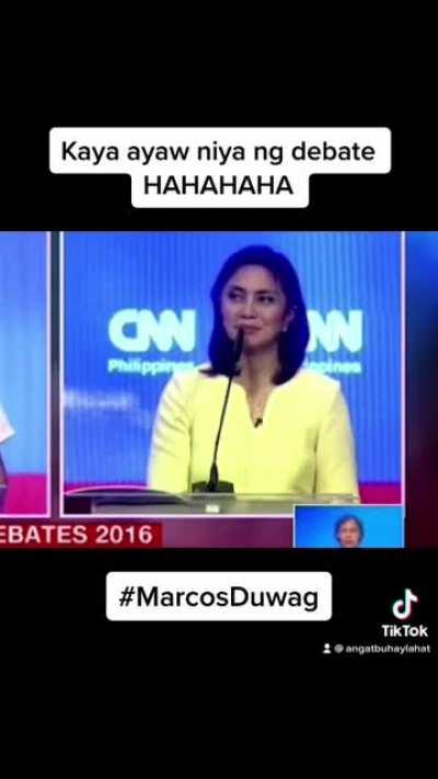 Kaya ayaw sa debate HAHAHAHA #MarcosDuwag