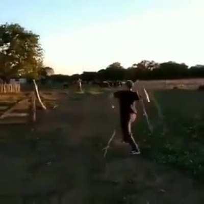 Just gonna rope this dogie