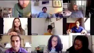 Getting ready for some fun on a Zoom call