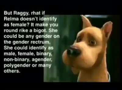 Like, zoinks tranners! Don't look in the mirror! 