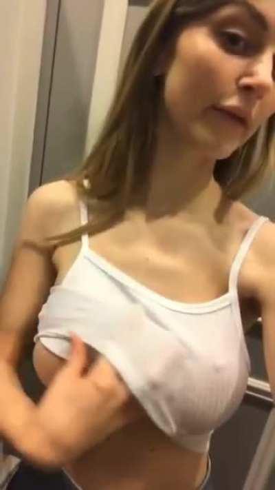 revealing a nice pair