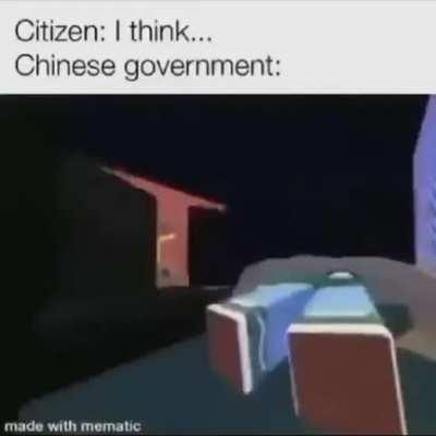 Chinese government be like: