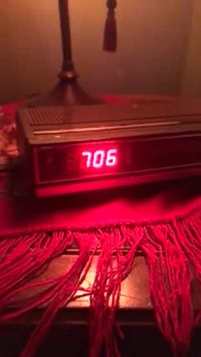 This glitched clock
