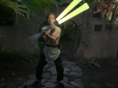 Retractable Blade Lightsaber Pike V2 Testing