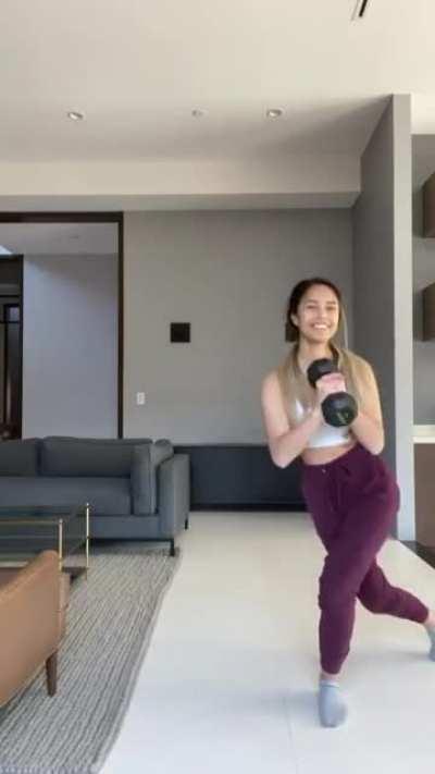Rae's old workout video!