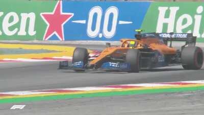 Spanish Grand Prix FP3: Lando Norris slides through Turn 13