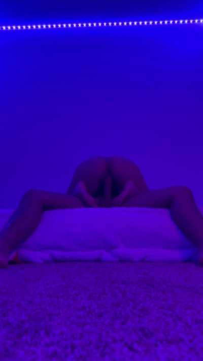 I love playing with his balls with my toes