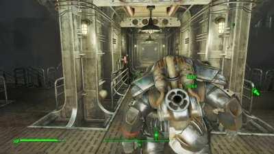 I didn't know power armor had a rotating fanny plate until Curie showed me hers