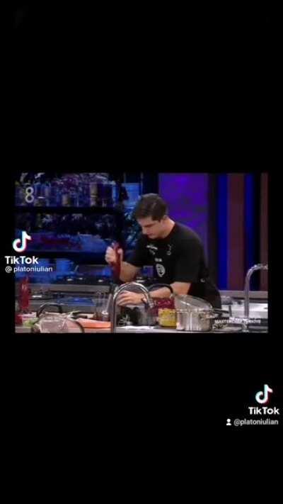 Putting your finger into the blade of an immersion blender