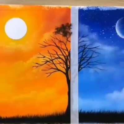 The way this painting was done