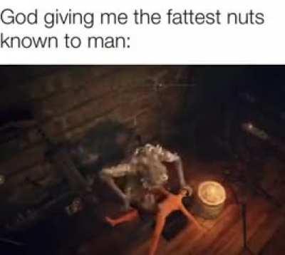 Hewg smiting the god-slaying weapon