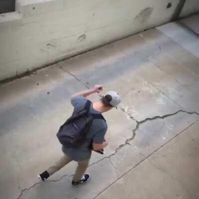 Saying bye to your homie in the morning