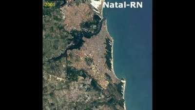 Crescimento urbano das Capitais do Brasil no Google Earth Timelapse