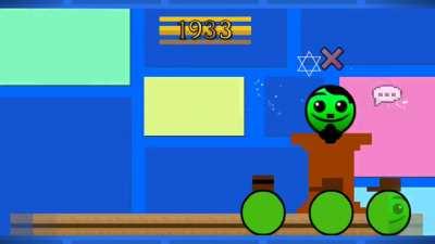 hitler's biography but in geometry dash