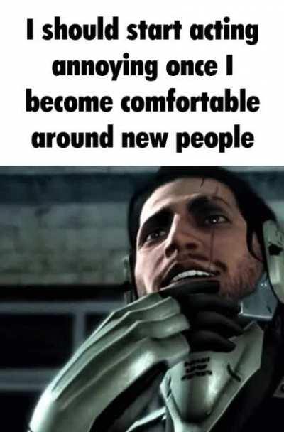 I should also be aware of it but make no effort to change it