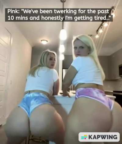 Pink panties was unsure about twerking for money but she soon saw how much they were able to make in just ten minutes of shaking their asses