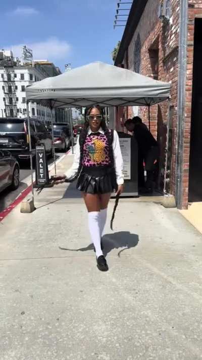 Bianca Belair during media day in L.A. | TikTok 8•1•25