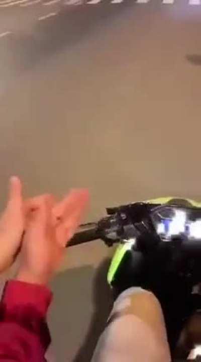 Make a tiktok video when ride bike.