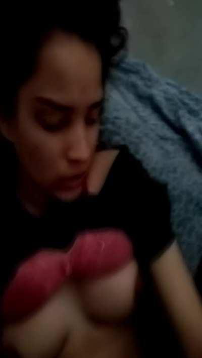 Cute BUSTY Pakistani Babe In horny mood passionately Riding/Enjoying With Her BF Until He Cummed !! ( Never Seen Before ) !! { LINK IN COMMENTS }