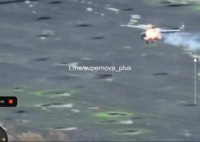 Full video of shot down Mi-8MTK01. It belonged to Wagner and was donated by Belarus.