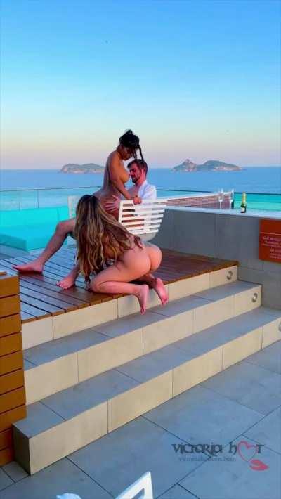 fucking with my blond friend and your bwc