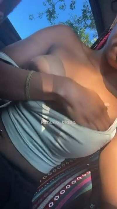 Flashing in my college parking lot 😋