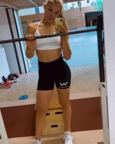 In the gym