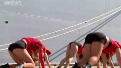 Someone at the ABC had a lot of fun cutting this together.