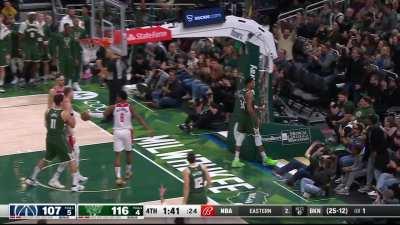 [Highlight] Giannis gets the and-1, knocks down the FT for a career high 53PTS!