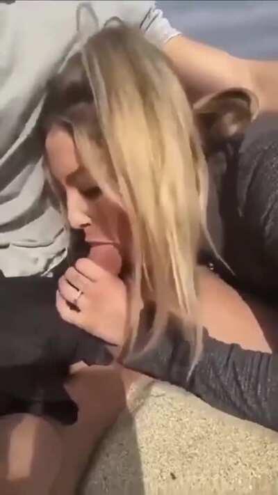 Blowjob On The Beach