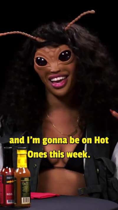 & now a special announcement from this week’s guest on Hot Ones, SZA 🔥