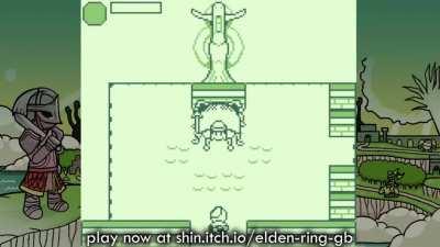 I made an Elden Ring demake for the Game Boy! You can play it in browser or on console right now!
