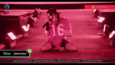 Doing her signature move in argentina