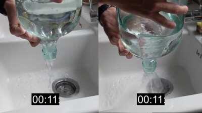 Save time poring water > give it a spin