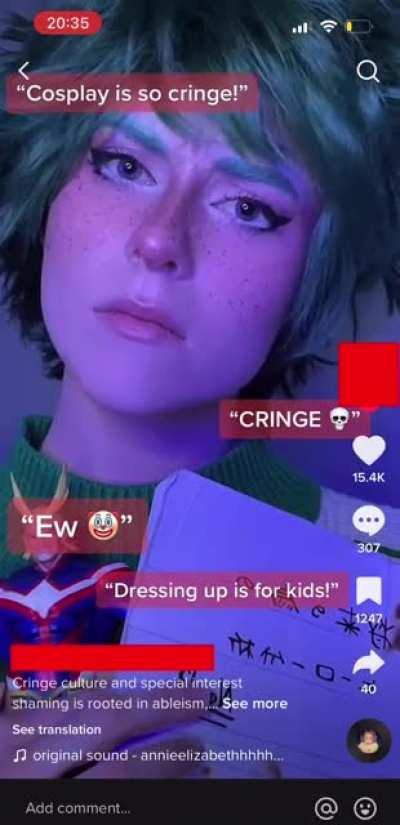 So now if you hate something and it’s someone’s special interest you’re an ableist