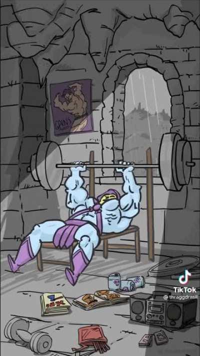 Just chill and watch Skeletor rep 80