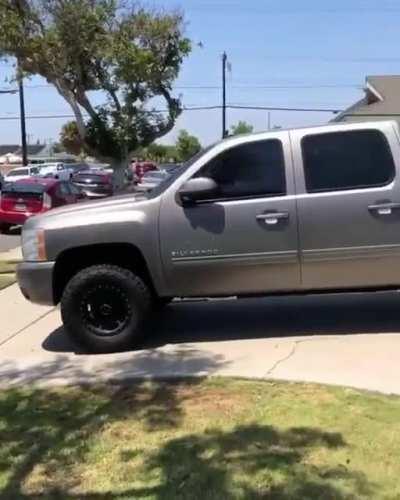 Showing off on a Moped....