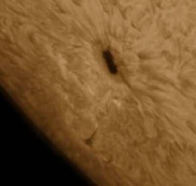 This is the largest sunspot I ever captured. It was from April 8, 2019 and there hasn't been one this large since.