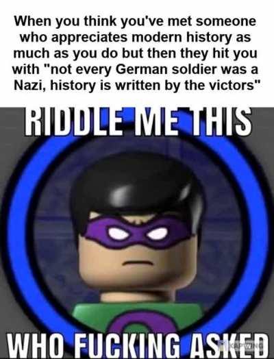 Imagine being a simp for Rommel.