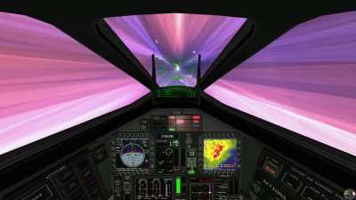 Backward looking reentry effects in IVA looking like a science fiction movie hyperjump