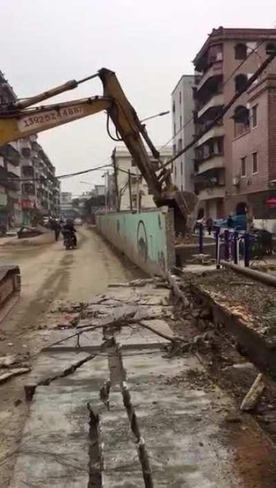 Let me just sneak past the construction site real quick...