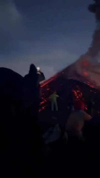 I guess you can just hang out next to erupting volcanoes