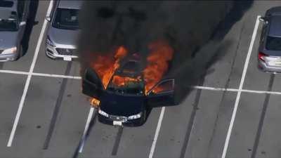 to use hand sanitizer in a car while smoking