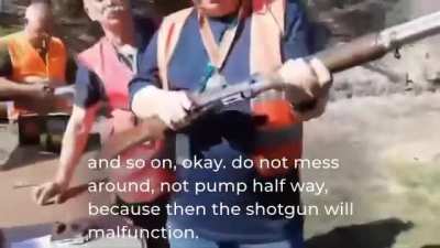 Polish shooting judge accidentally shoots a competitor with a shotgun (ENG SUB) 