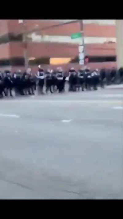 Woman is shot at for no reason.