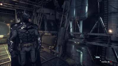 In Batman: Arkham Knight Batman's head follows the camera, but his eyes move before his head.