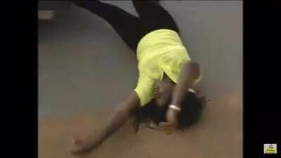 Oops, finna nae nae in the road