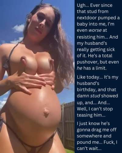 The asshole next door got me pregnant, and I STILL can't stop cucking my husband!